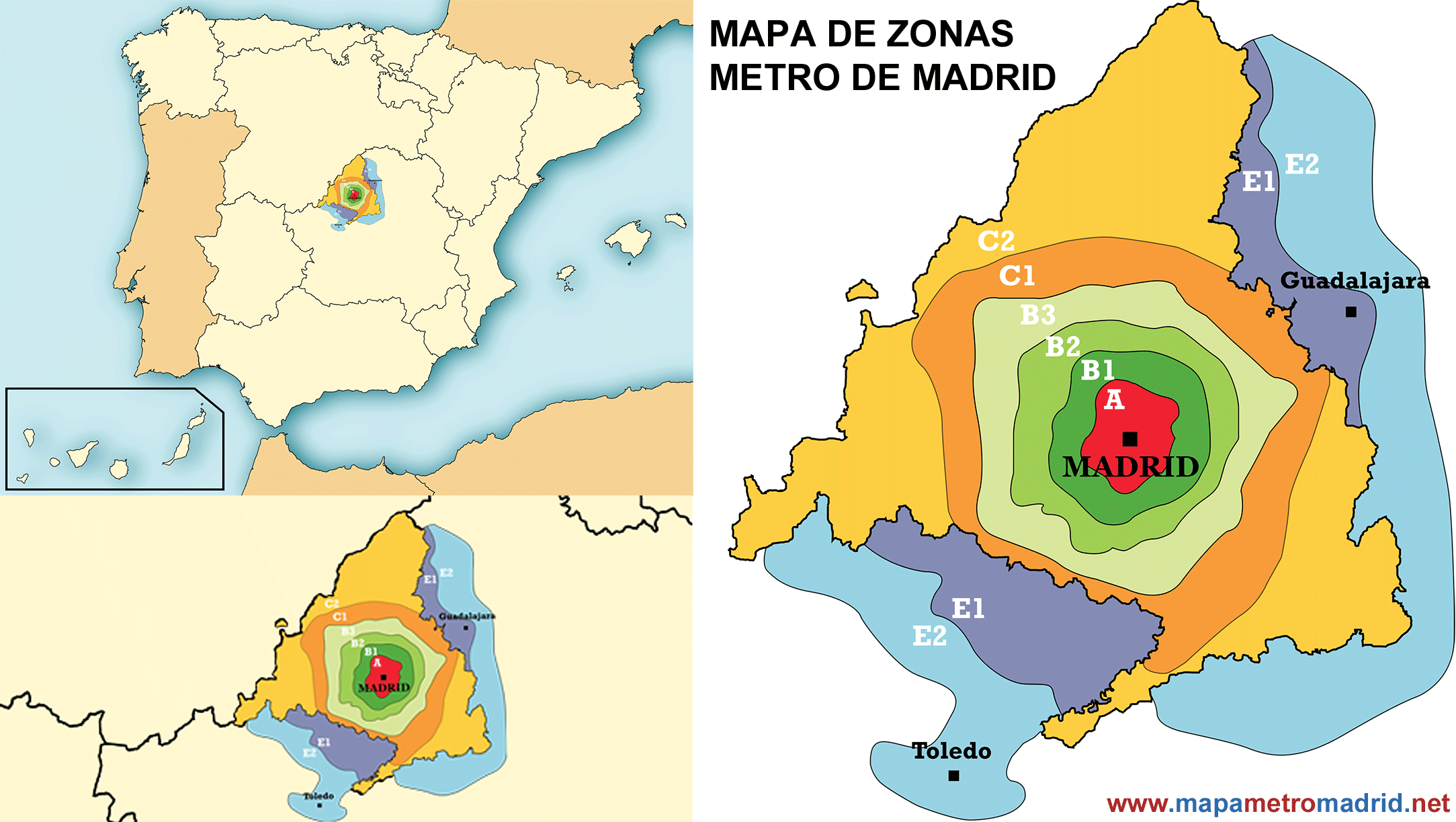 马德里 地图图片